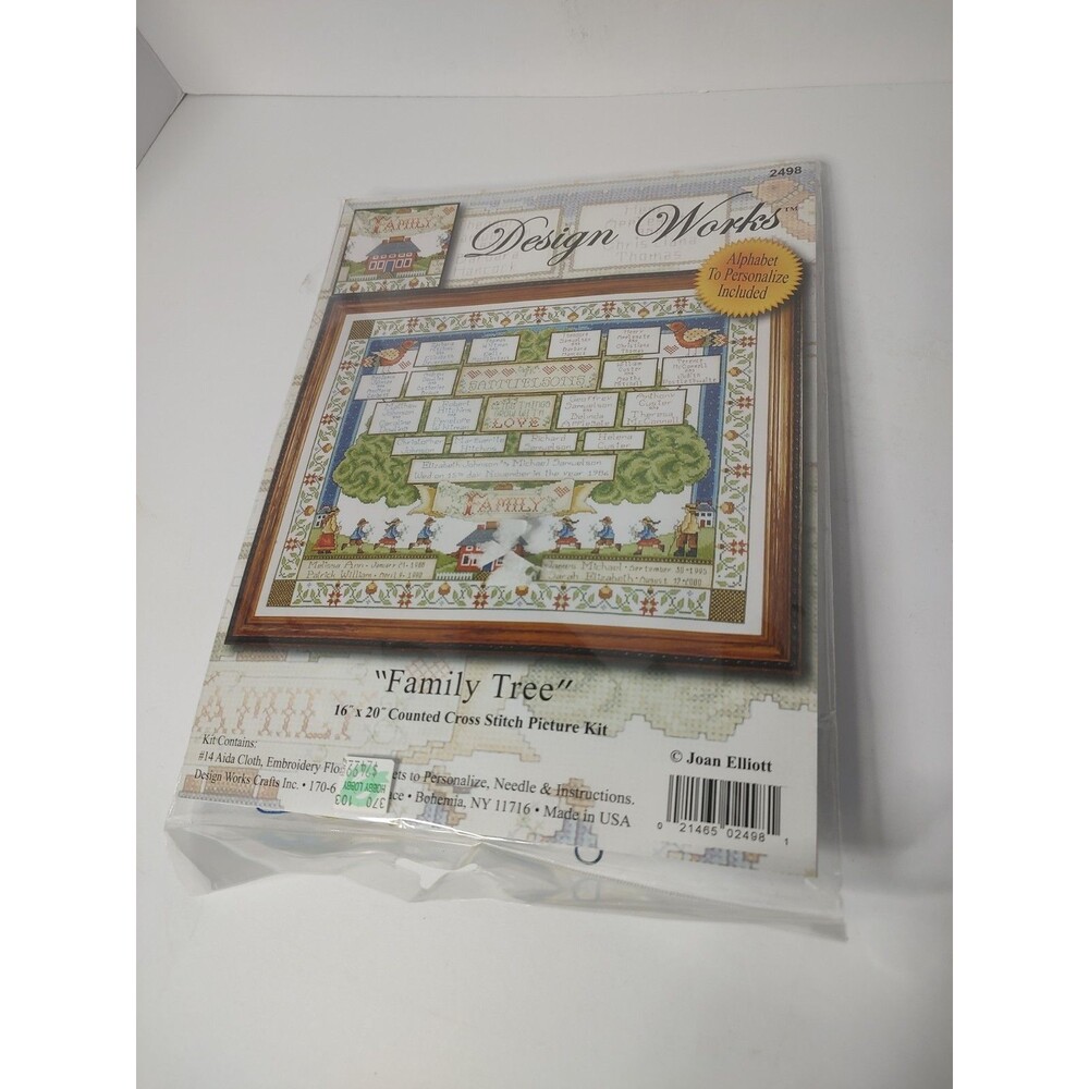 Design Works "FAMILY TREE" 16X20 Counted Cross Stitch Kit #2498 - SEALED!